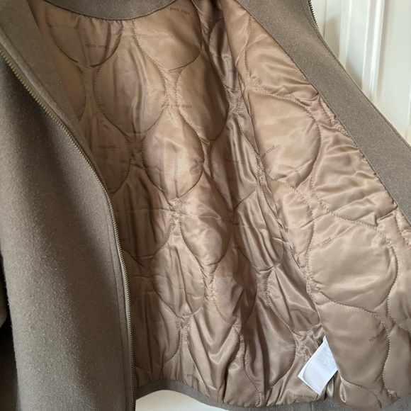 Nico And… Woolly Tec Oversized Zip Beige Coat Jacket - Picture 7 of 13